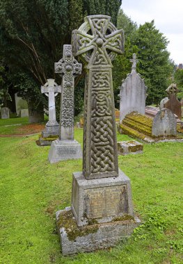 Canterbury, İngiltere - St. Martin Kilisesi 'ndeki antik bir mezarlık Roma zamanında inşa edildi. Burası UNESCO Dünya Mirasları Alanı