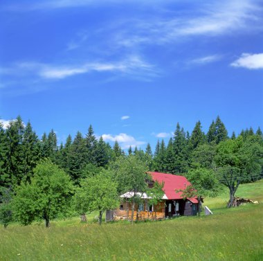 Beskydy dağlarının manzarası, panorama (Çek Cumhuriyeti)