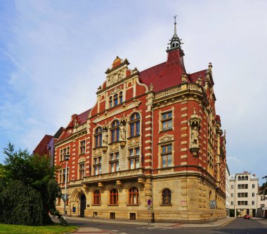OPAVA, CZECH REPUBLIC - An old listed house in the center of Opava. Opava is the historical capital of Czech Silesia, Opava is now in the Moravian-Silesian Region