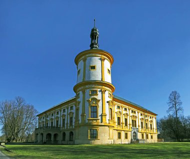 Renaissance Linhartovy castle was built in the second half of the 16th century fortress rebuilt into a Renaissance residence. Moravia, Czech republic