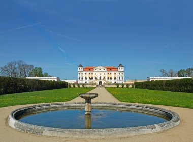 State Milotice Castle called pearl of South Moravia. Castle is a uniquely preserved complex of baroque buildings and garden architecture, Czech Republic