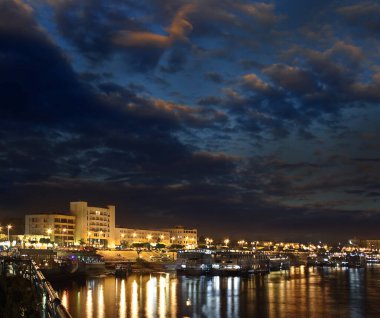 Aswan, Mısır 'da Nil Nehri' nin seti