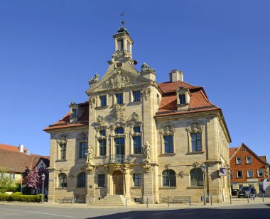 Eski Ellingen Belediye Binası. Ellingen, Almanya 'da Bavyera eyaletinde yer alan bir şehirdir..
