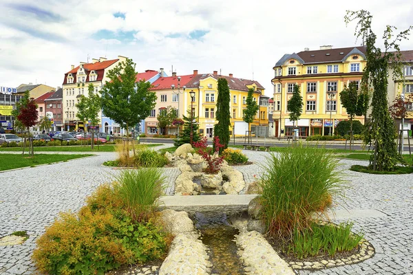 Main Square Town German Asch City Western Bohemia Karlovy Vary — Stock Photo, Image