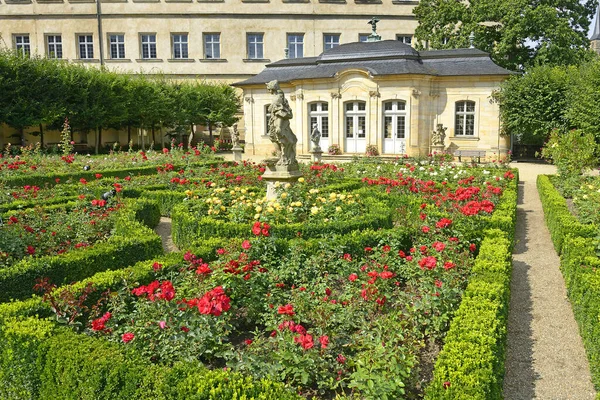 Bamberg Niemcy Pałac Rezydencyjny Ogród Słynny Ogród Różany Historyczne Centrum — Zdjęcie stockowe