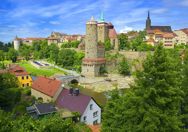 Історичного Старого Міста Bautzen Саксонії Німеччина — стокове фото