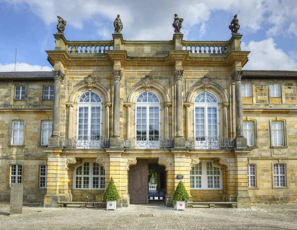 Bayreuth Fontanna Nowy Pałac Neues Schloss Siedziba Margrabieży 1753 Roku — Zdjęcie stockowe