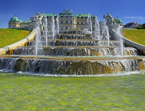 Vienna Áustria Jardim Belvedere Palácio Belvedere Superior Viena Património Mundial — Fotografia de Stock