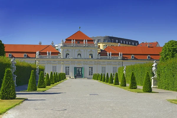 Vienna Austria Belvedere Bahçesi Aşağı Belvedere Sarayı Viyana Unesco Dünya — Stok fotoğraf