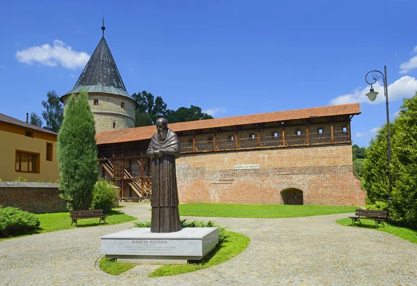 Biecz Polen Denkmal Für Den Gebürtigen Polen Marcin Kromer 1512 — Stockfoto