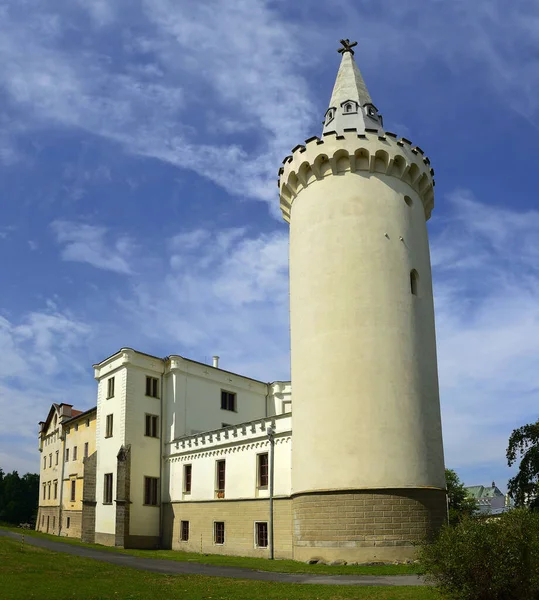 Slottet Och Slottet Bor Byggdes Ursprungligen Som Medeltida Vallgrav Slott — Stockfoto