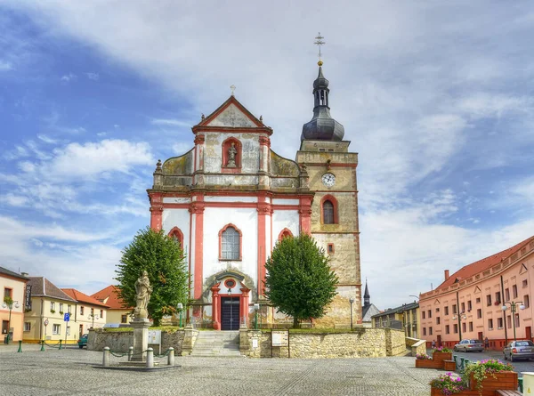 Bor Tschechische Republik Platz Und Wallfahrtskirche Nikolaus Bor Bei Tachov — Stockfoto