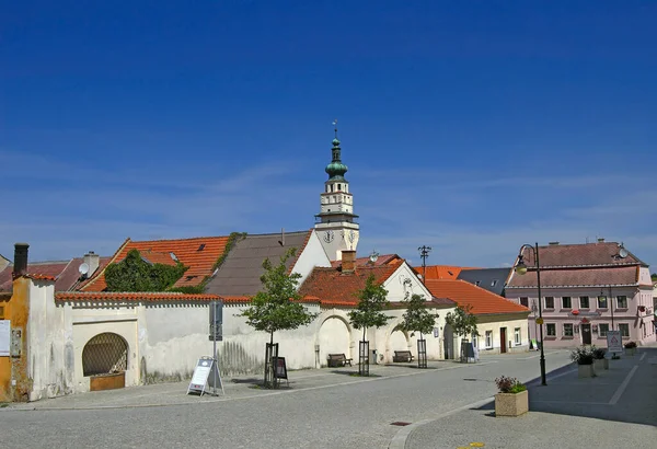 Miasto Boskovice Dawna Żydowska Dzielnica Miasta Morawy Czechy — Zdjęcie stockowe