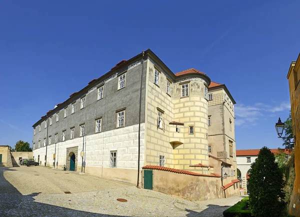 Castle Brandys Nad Labem Ett Viktigt Renässansmonument Med Magnifik Klotter — Stockfoto