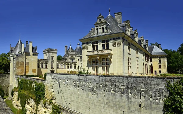 Loire Vadisi Breze Şatosu Fransa Yüzyıllar Arasında Inşa Edilen Bina — Stok fotoğraf