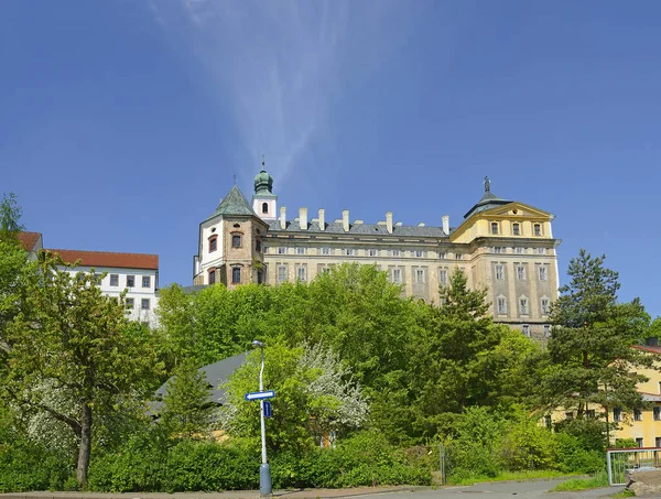 Старый Монастырь Города Брумов Чехия Broumov Old Town Grradec Kralove — стоковое фото