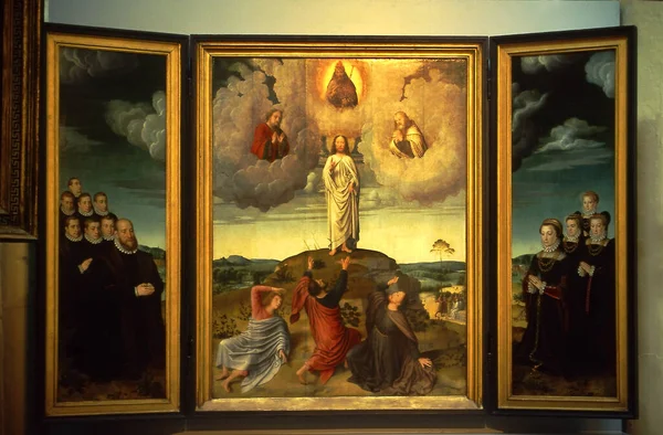 Transfiguration Christ Gerard David Church Our Lady Brugges Belgium — 스톡 사진