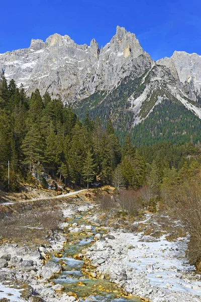 Valley Canali Val Canali Mountain Group Pale San Martino Dolomite — Stock Photo, Image