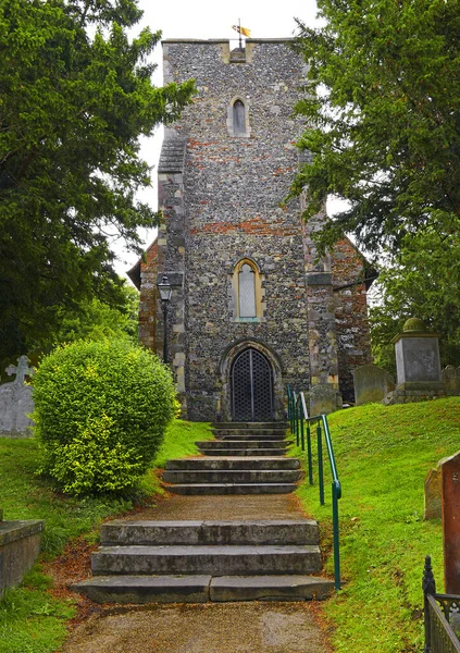 Canterbury England Gammal Kyrkogård Och Martins Kyrka Byggdes Ursprungligen Romartiden — Stockfoto