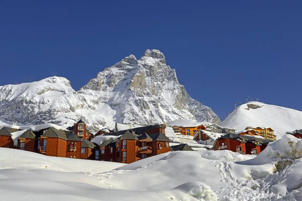 Matterhorn Tepesi Nin Manzarası Breuil Cervinia Dan Monte Cervino Sviçre — Stok fotoğraf