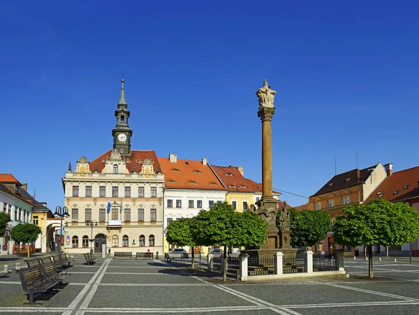 Ratusz Placu Pokoju Ceska Lipa Czechy — Zdjęcie stockowe