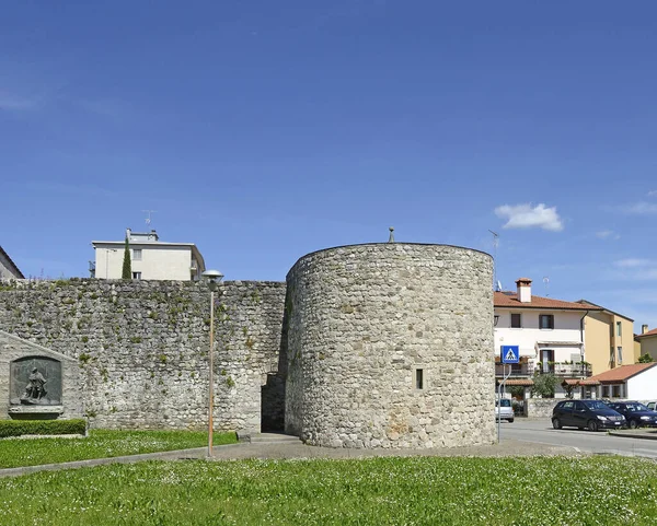 Cividale Del Friuli Italië Stadsmuren Middeleeuwse Stad Stad Cividale Heeft — Stockfoto