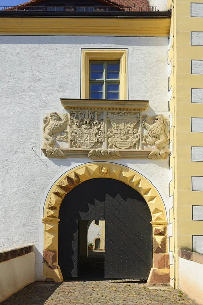 Colditz Duitsland Colditz Kasteel Tweede Poortgebouw Bouwjaar 1522 Beroemde Tweede — Stockfoto