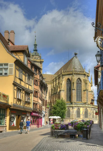 Colmar Collegiate Church Saint Martin Most Imposing Gothic Church Middle — Stock Photo, Image