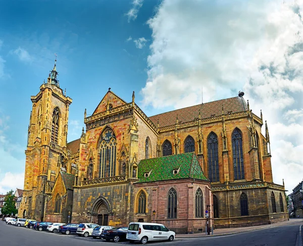 Colmar Die Stiftskirche Martin Ist Die Imposanteste Gotische Kirche Mittelelsass — Stockfoto