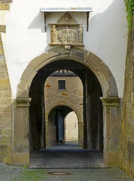 Tore Zum Kloster Das Befestigte Benediktinerkloster Comburg Deutschland — Stockfoto