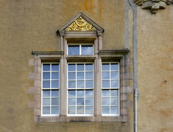 Detail Facade Castle Crathes Castle Banchory Aberdeenshire Well Preserved 16Th — Stock Photo, Image