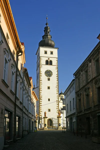 Pribor Česká Republika Farní Kostel Narození Panny Marie Pribor Známý — Stock fotografie