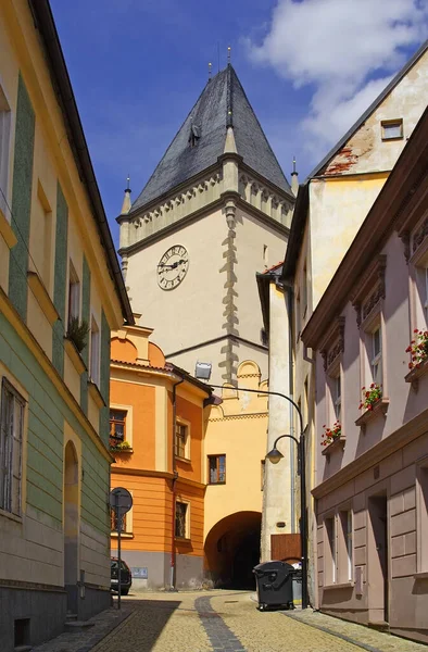 Tabor Tschechische Republik Historische Häuser Herzen Der Altstadt Von Tabor — Stockfoto