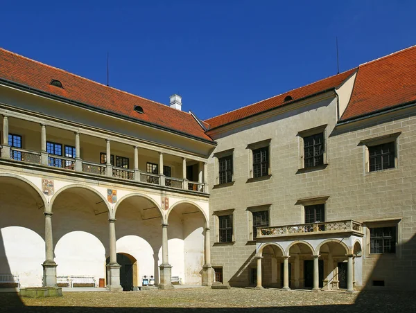 Telc Chateau Ranks Gems Moravian Renaissance Architecture Telc World Heritage — Stockfoto