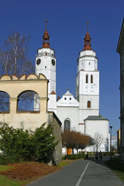 Krnov Czech Republic Міська Фортеця Шведська Стіна Церква Святого Мартіна — стокове фото