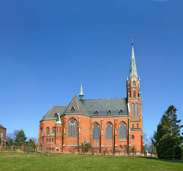 Church Nicholas Neo Gothic Ludgerovice Roman Catholic Church Built 1906 — 스톡 사진