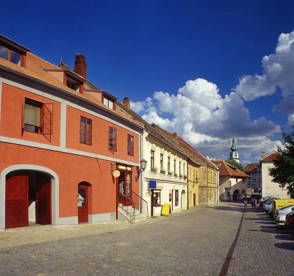 체코의 유대인 Trebic Moravia Czech Republic 유네스코는 유럽의 사회의 정착지를 — 스톡 사진