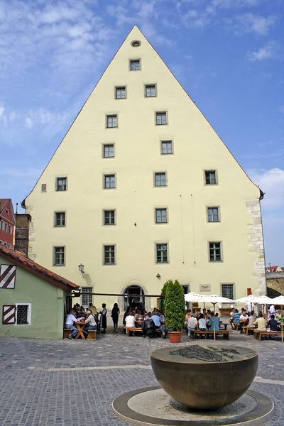 Vista Aterro Regensburg Baviera Alemanha Patrimônio Mundial Unesco — Fotografia de Stock