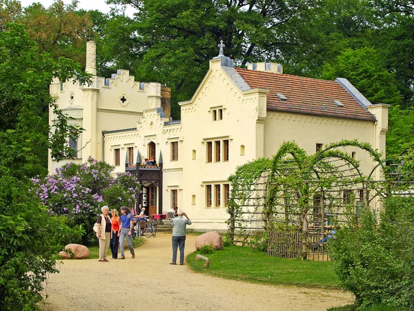 Petit Château Kleines Schloss Dans Parc Babelsberg Partie Des Palais — Photo