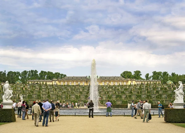 Potsdam Alemanha Sanssouci Nome Antigo Palácio Verão Frederico Grande Rei — Fotografia de Stock