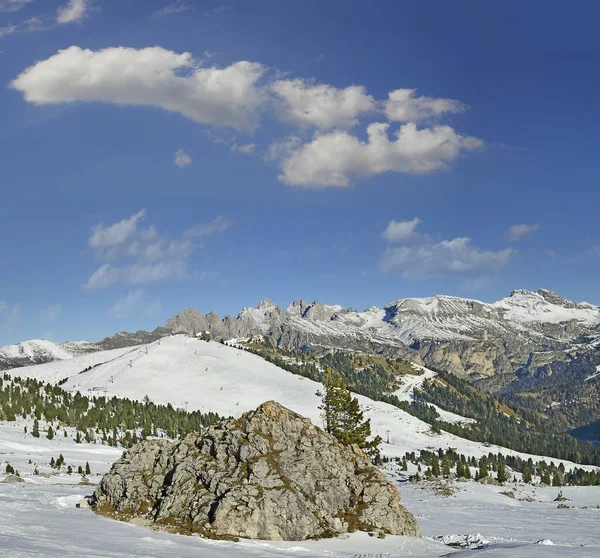 Val Gardena Pizz Sella Mountain Range Puez Dolomiti Mountain South — Fotografia de Stock