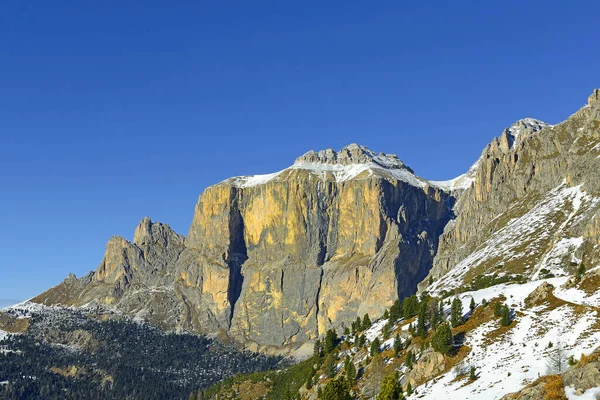 Sellagruppe Von Süden Gruppo Del Sella Dolomiten Südtirol Italien Europa — Stockfoto