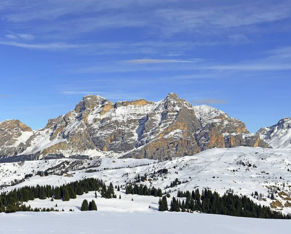 Panorama Alpe Fanes Från Fjällstugor Cherz Alta Badia Dolomiter Sydtyrolen — Stockfoto