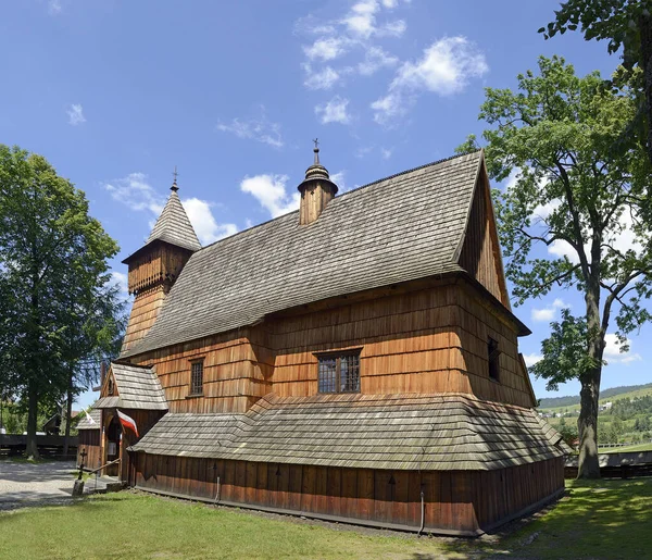 Die Gotische Holzkirche Des Erzengels Michael Debno Die Auf Der — Stockfoto