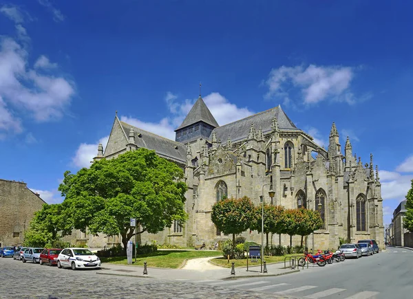 Dinan Eglise Saint Malo Dinan Jest Murem Breton Miasta Atrakcją — Zdjęcie stockowe