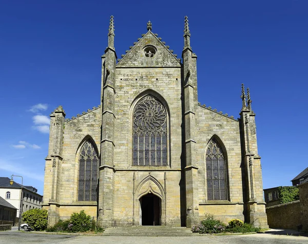 Eglise Saint Malo Dinan Una Ciudad Bretona Amurallada Una Atracción — Foto de Stock