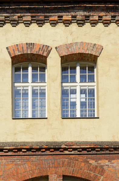 Window on Brick Facade, industrial architecture - Background