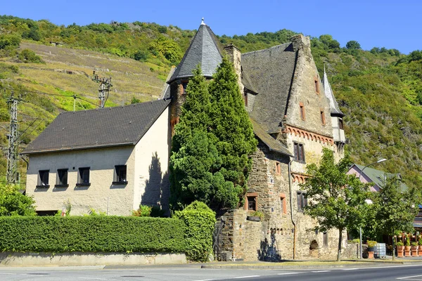 Historické Domy Kardenu Okrese Treis Karden Údolí Řeky Moselle Staré — Stock fotografie