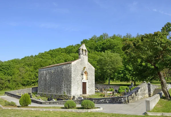 Dvigrad Şatosu Yakınlarındaki Aziz Mary Kilisesi Hırvatistan Istrian Yarımadası — Stok fotoğraf