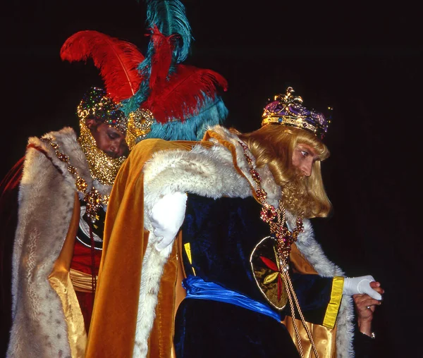 Tres Reyes Enero Cada Año Celebra Tradicional Desfile Del Día —  Fotos de Stock